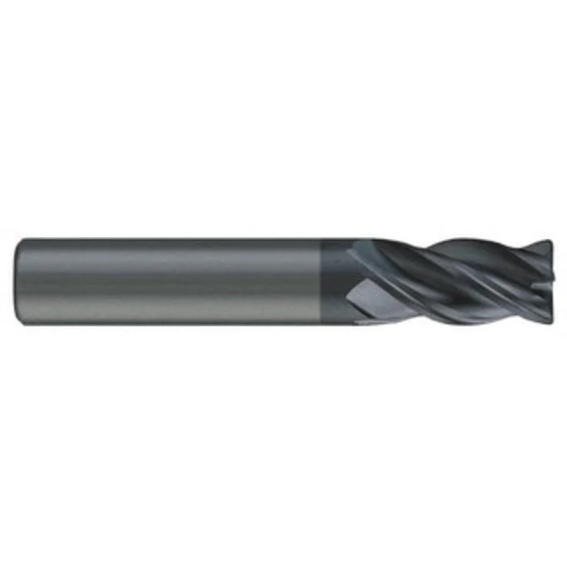 KYOCERA SGS 13/32, 15/16 LOC, 7/16 Shank Diam, 2-3/4 OAL, 4 Flute, Solid Carbide Square End Mill Single End, AlTiN Fi...